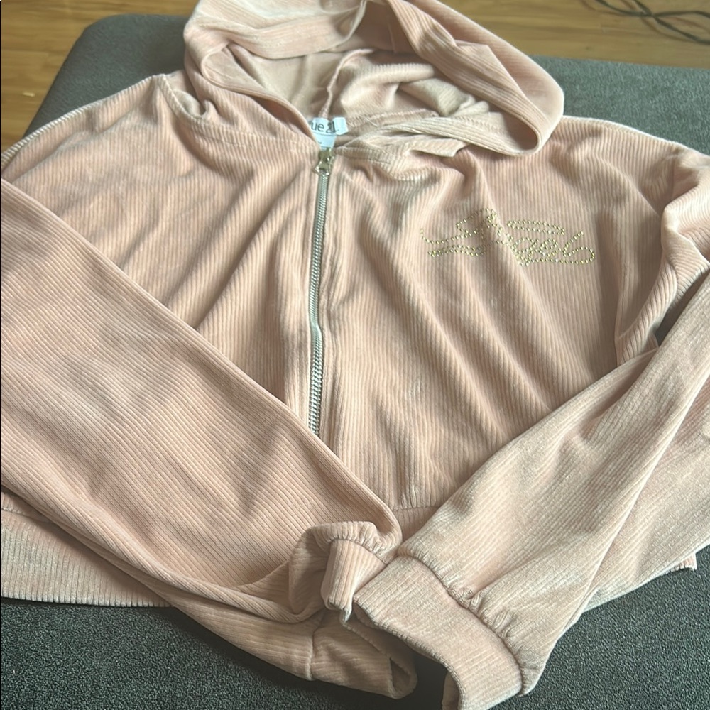 Rue21 Pink Velour Hoodie